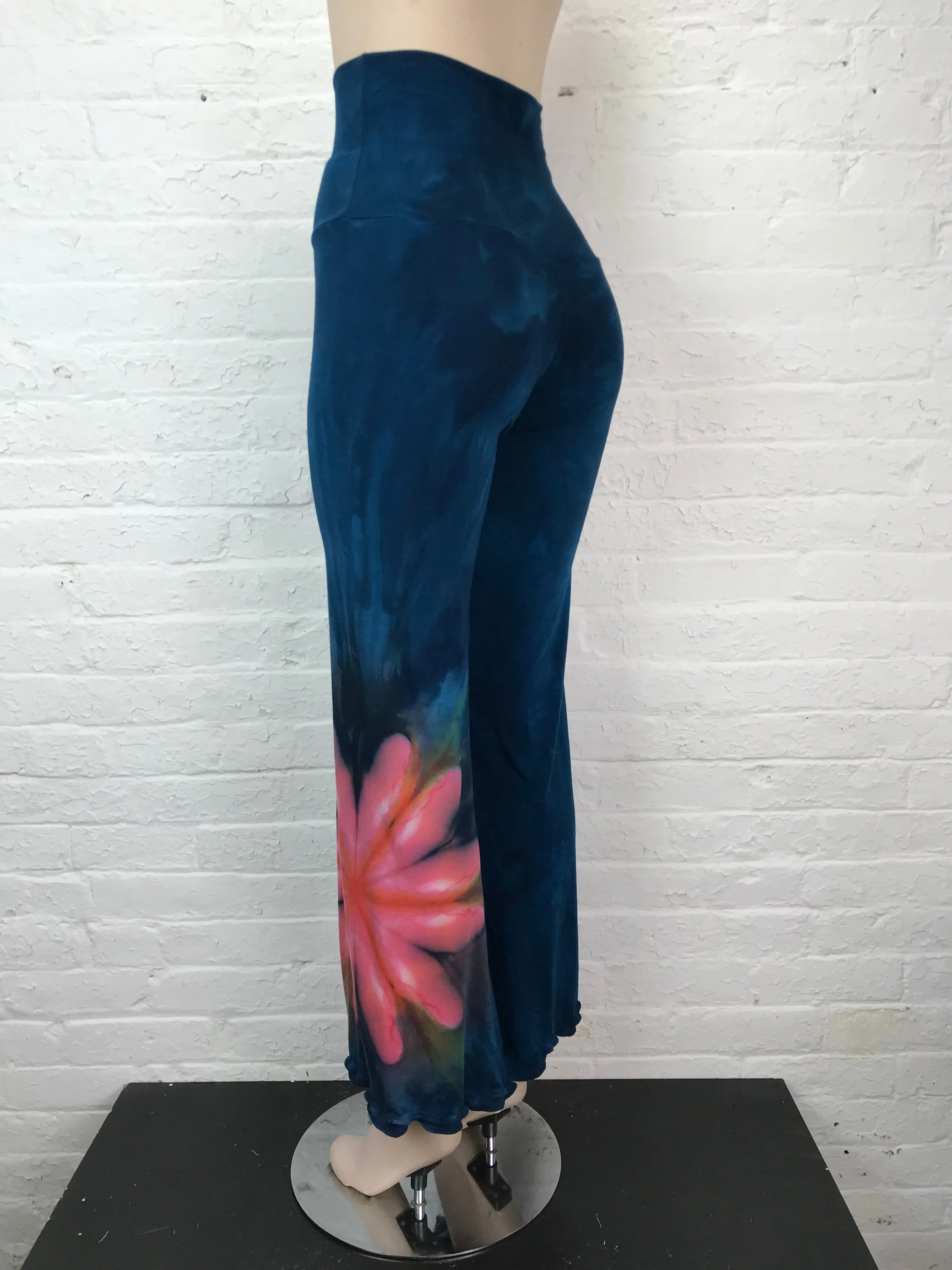Double Ruffle Spanish Pant in Peach Blush Dahlia