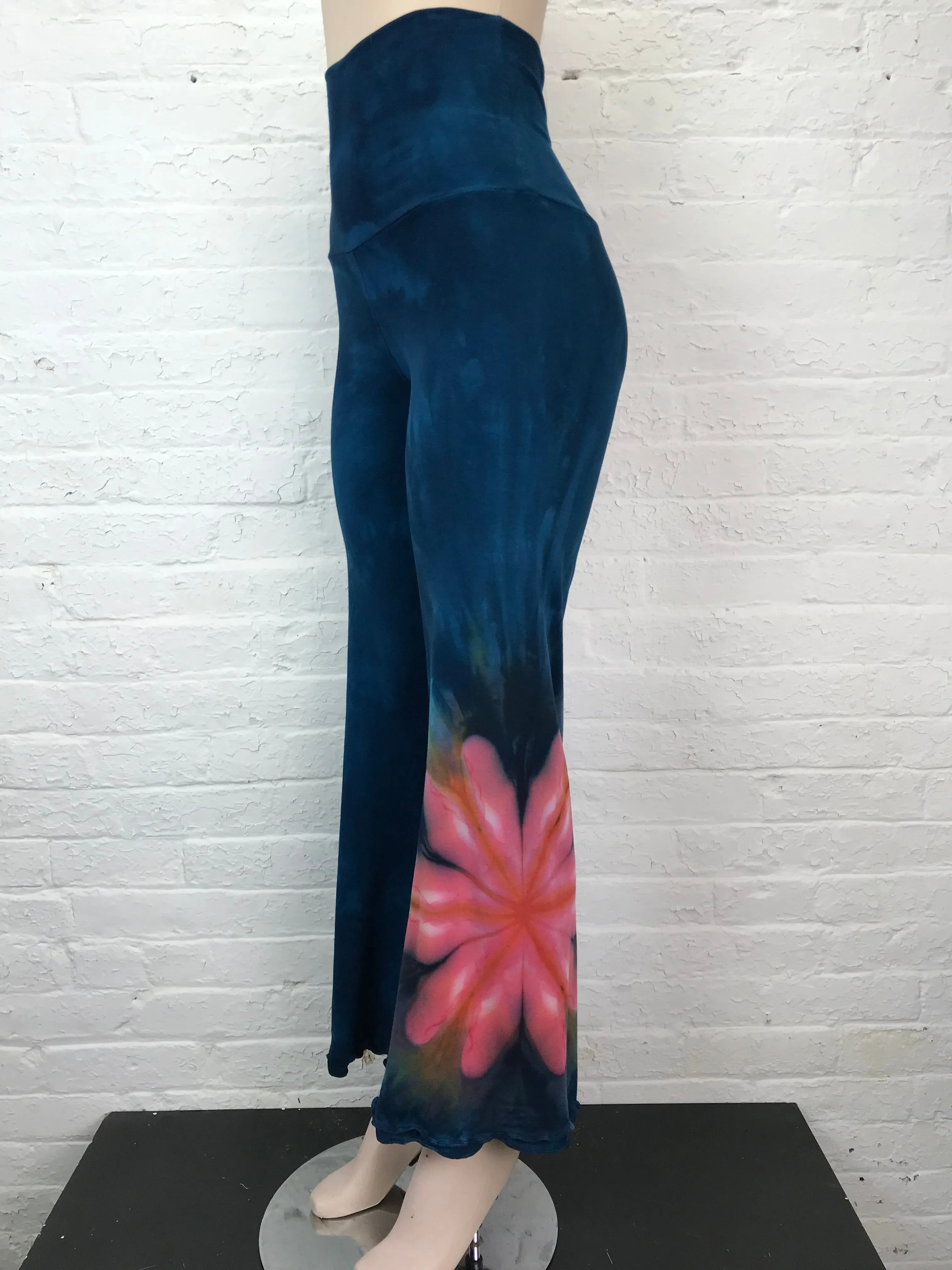 Double Ruffle Spanish Pant in Peach Blush Dahlia