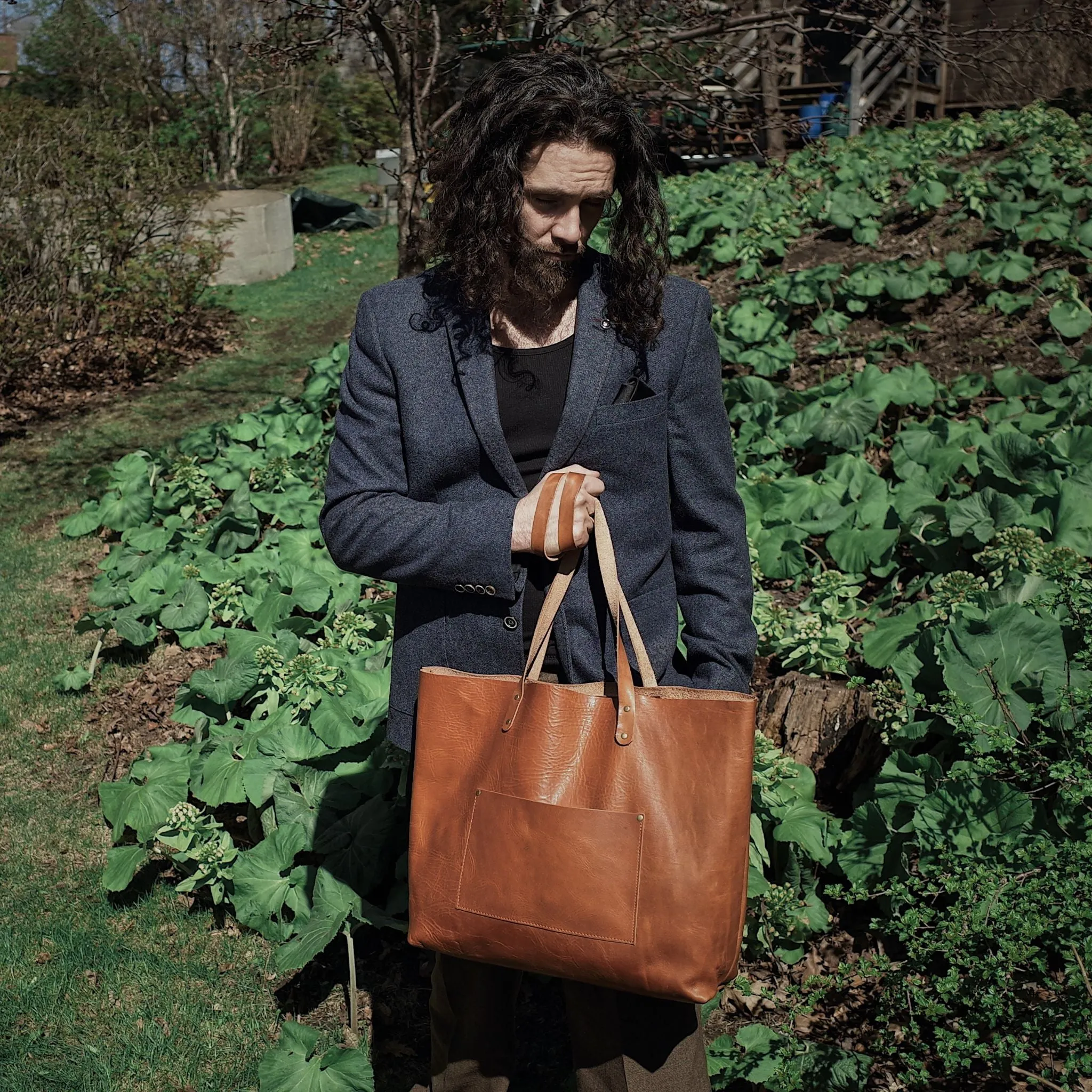 Dunham Leather Tote Bag – English Tan Edition