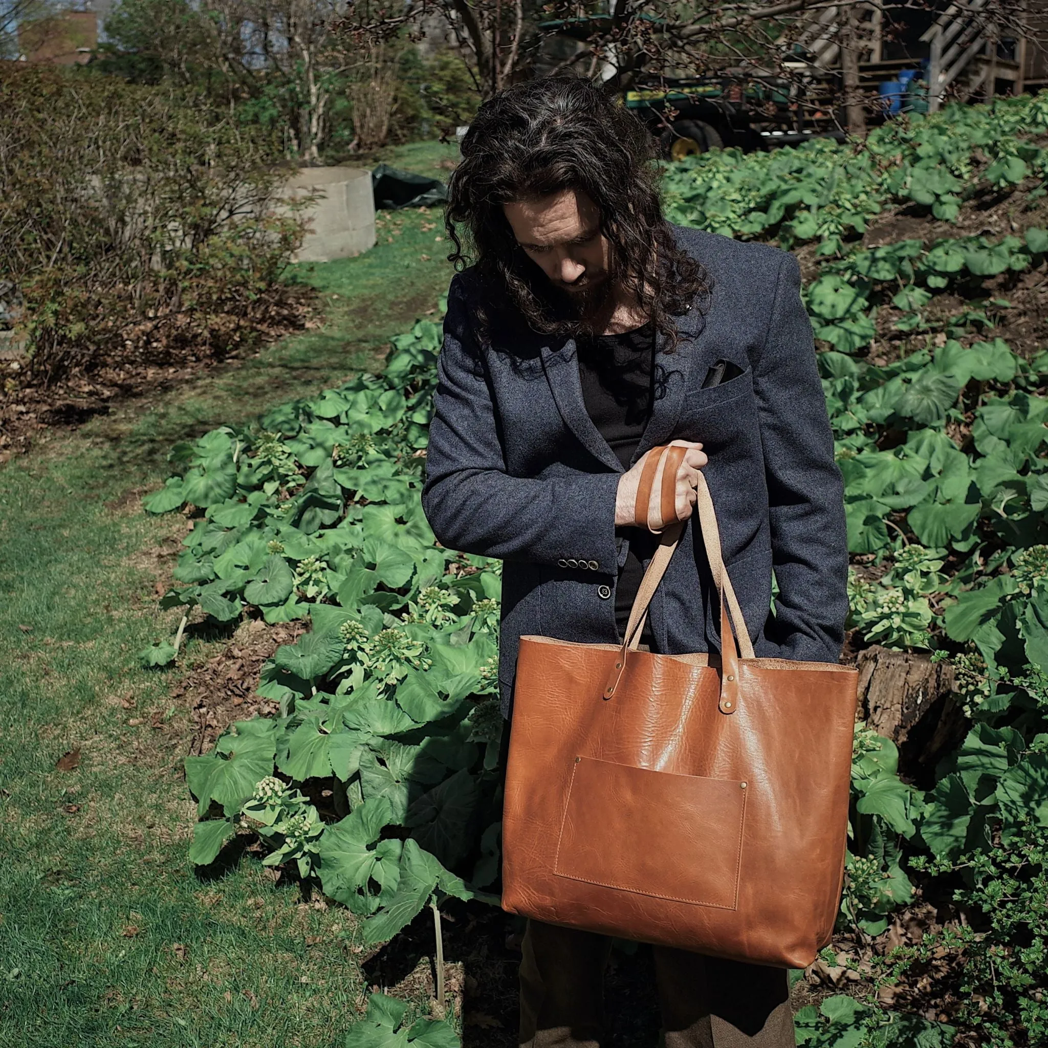 Dunham Leather Tote Bag – English Tan Edition