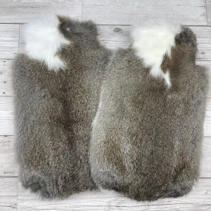 Duo of Luxury Real Fur Hot Water Bottles - #410