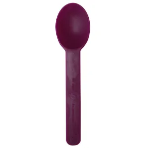 Eco-Friendly Heavy Weight Bio-Based Spoons - Berry - 1,000 ct