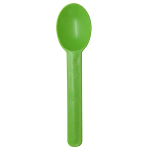 Eco-Friendly Heavy Weight Bio-Based Spoons - Green - 1,000 ct