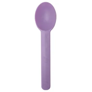 Eco-Friendly Heavy Weight Bio-Based Spoons - Lavender Purple - 1,000 ct
