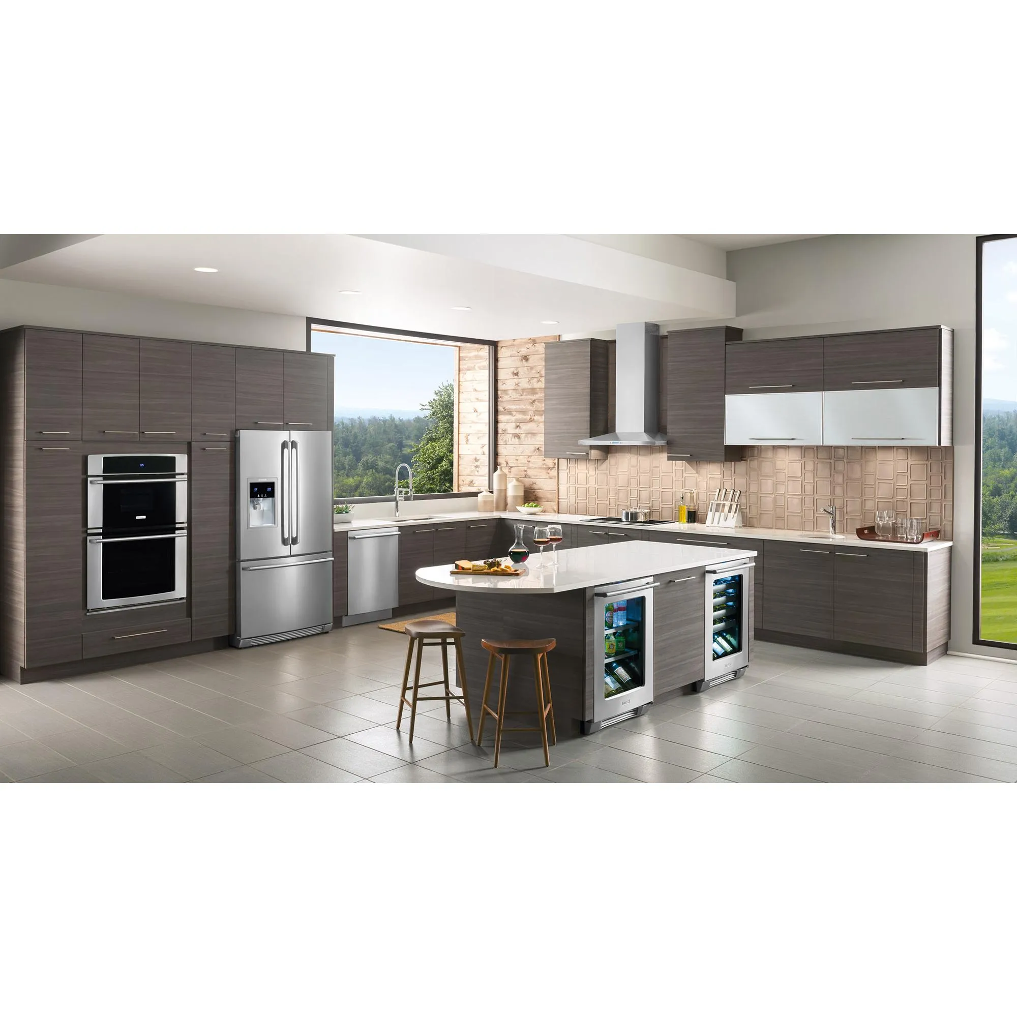 Electrolux 36-inch, 21.5 cu. ft. Counter-Depth French 3-Door Refrigerator with Wave-Touch® Controls EW23BC87SS