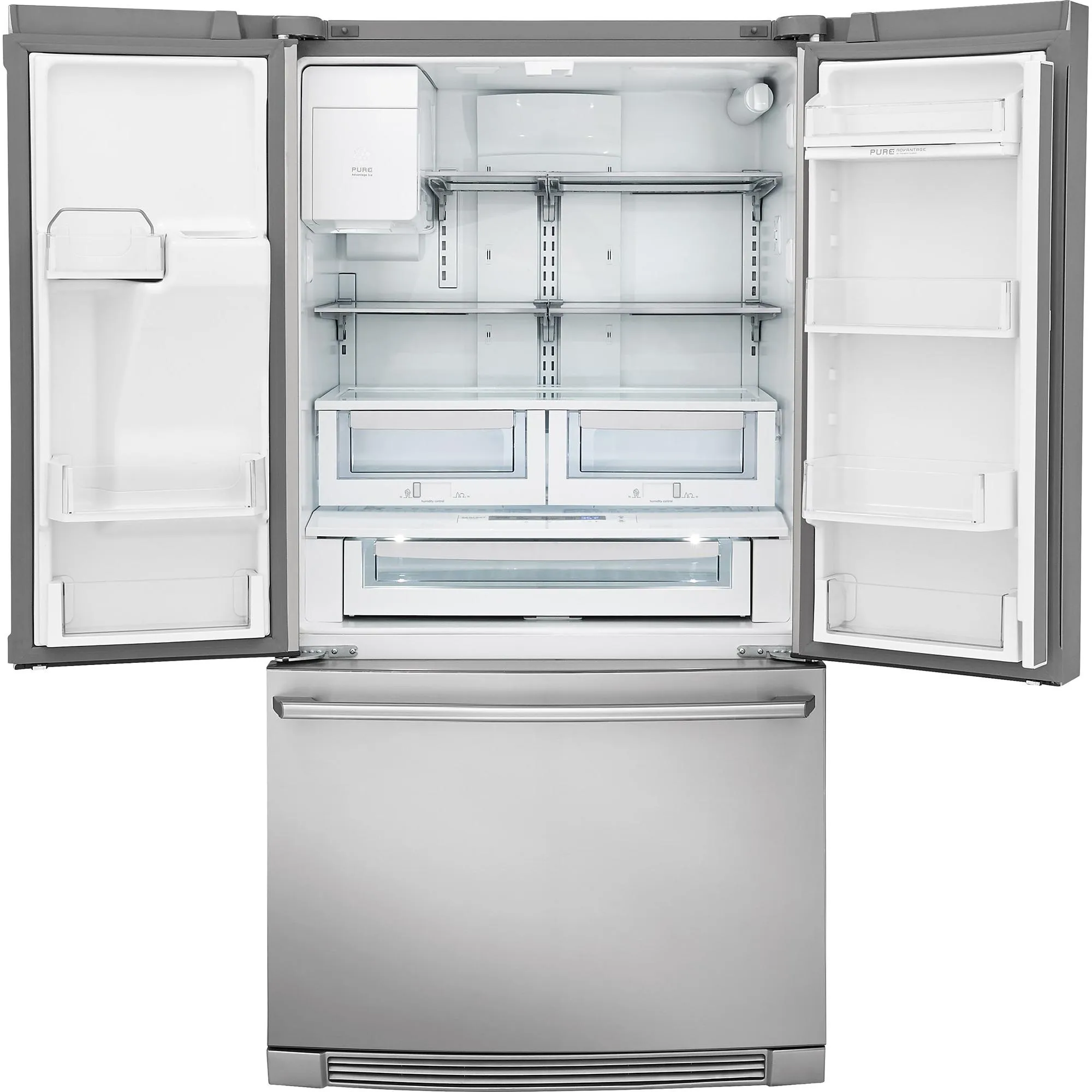 Electrolux 36-inch, 21.5 cu. ft. Counter-Depth French 3-Door Refrigerator with Wave-Touch® Controls EW23BC87SS