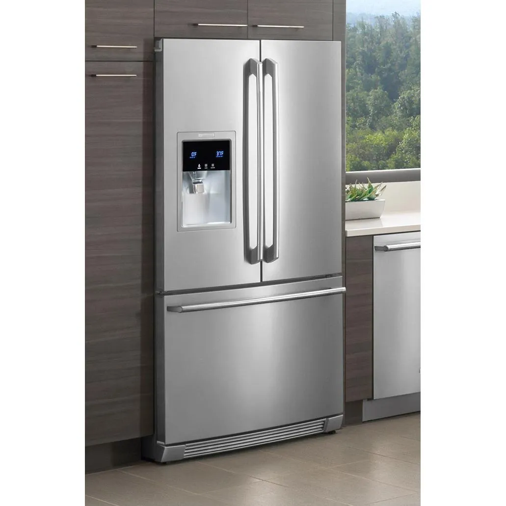 Electrolux 36-inch, 21.5 cu. ft. Counter-Depth French 3-Door Refrigerator with Wave-Touch® Controls EW23BC87SS