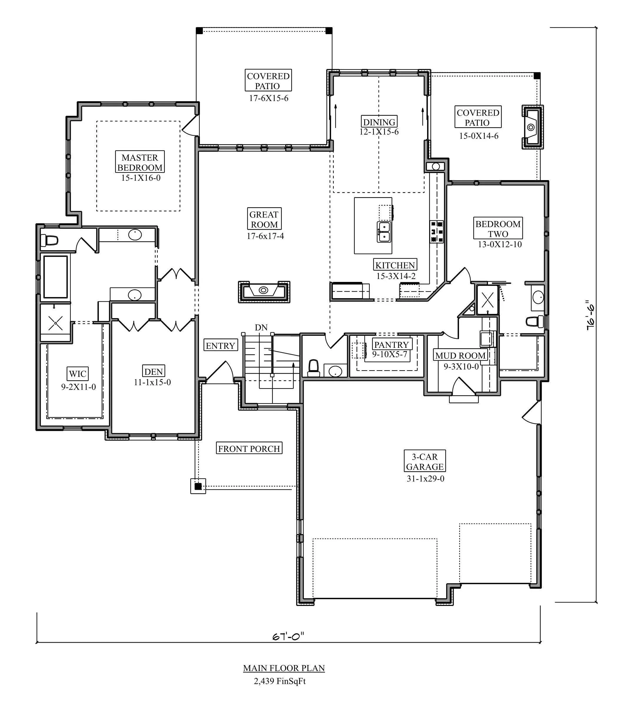 Elegant 2-Bedroom Home with Spacious Basement and Expansive Porches