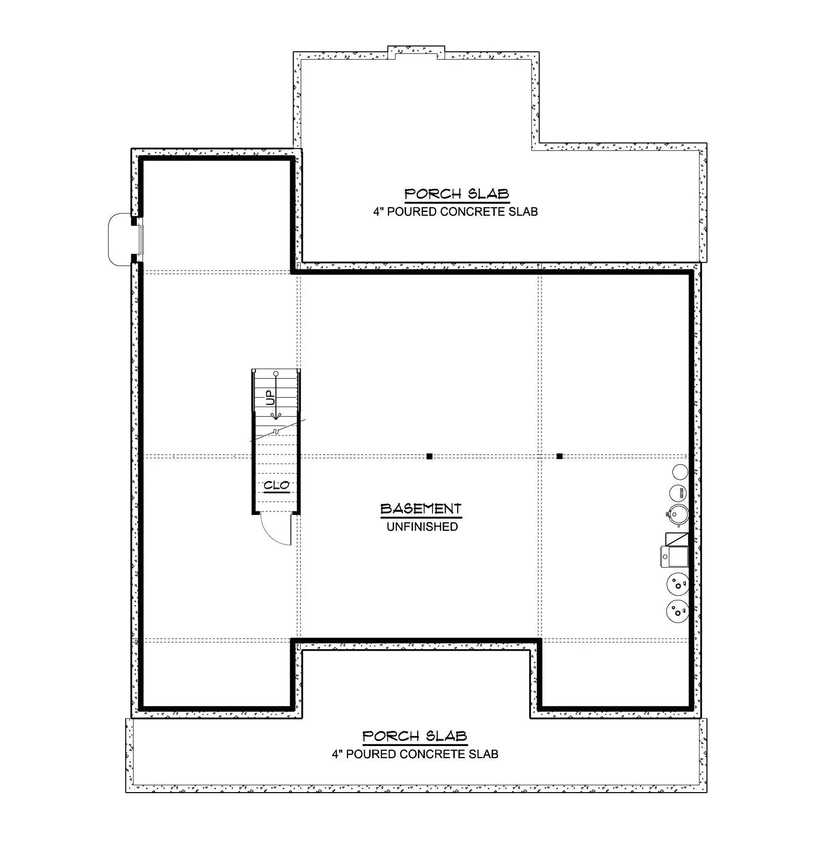Elegant 3-Bedroom Home Plan with Spacious Porch and Front Garage