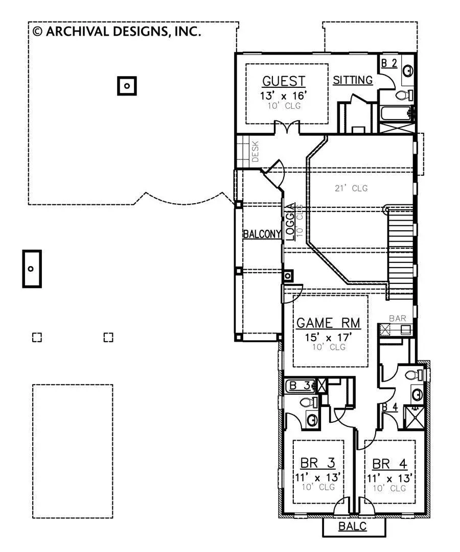 Elegant 4-Bedroom Home with Courtyard Garage and Spacious Interiors