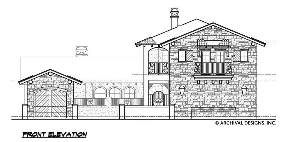 Elegant 4-Bedroom Home with Courtyard Garage and Spacious Interiors
