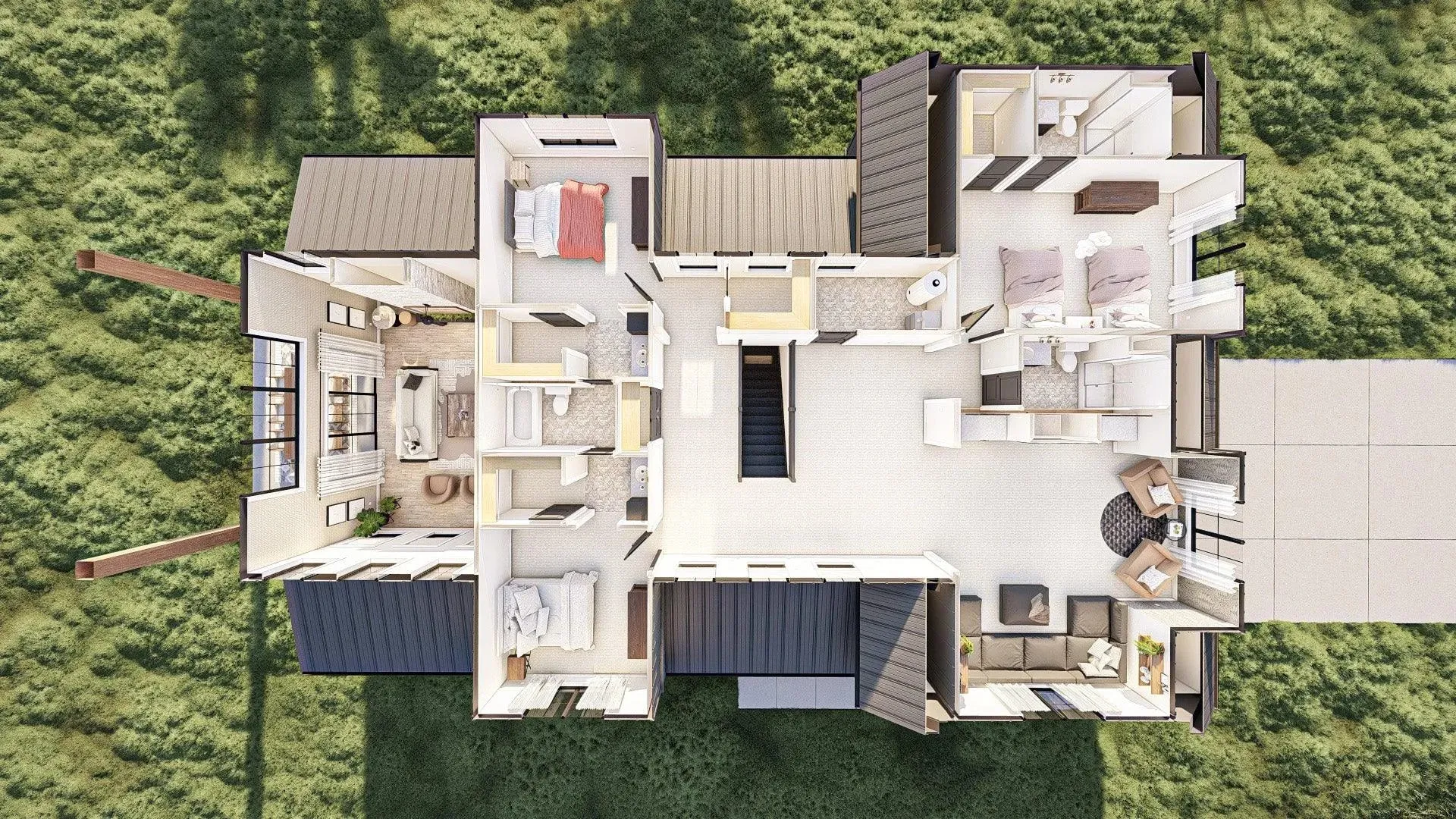 Elegant 4-Bedroom Home with Spacious Living Areas and Modern Amenities