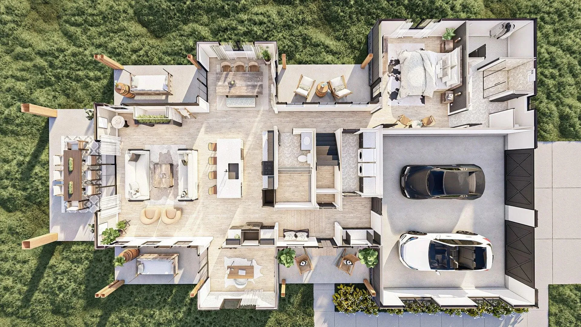 Elegant 4-Bedroom Home with Spacious Living Areas and Modern Amenities