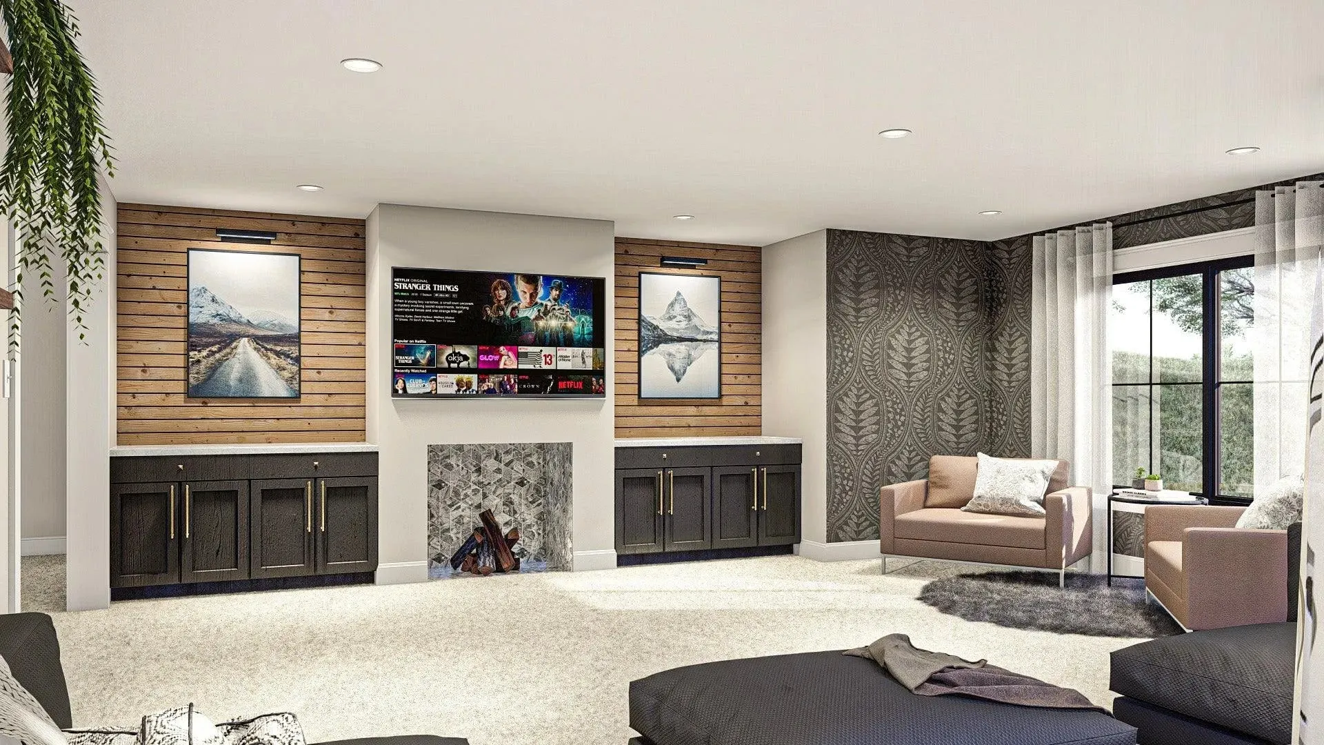 Elegant 4-Bedroom Home with Spacious Living Areas and Modern Amenities