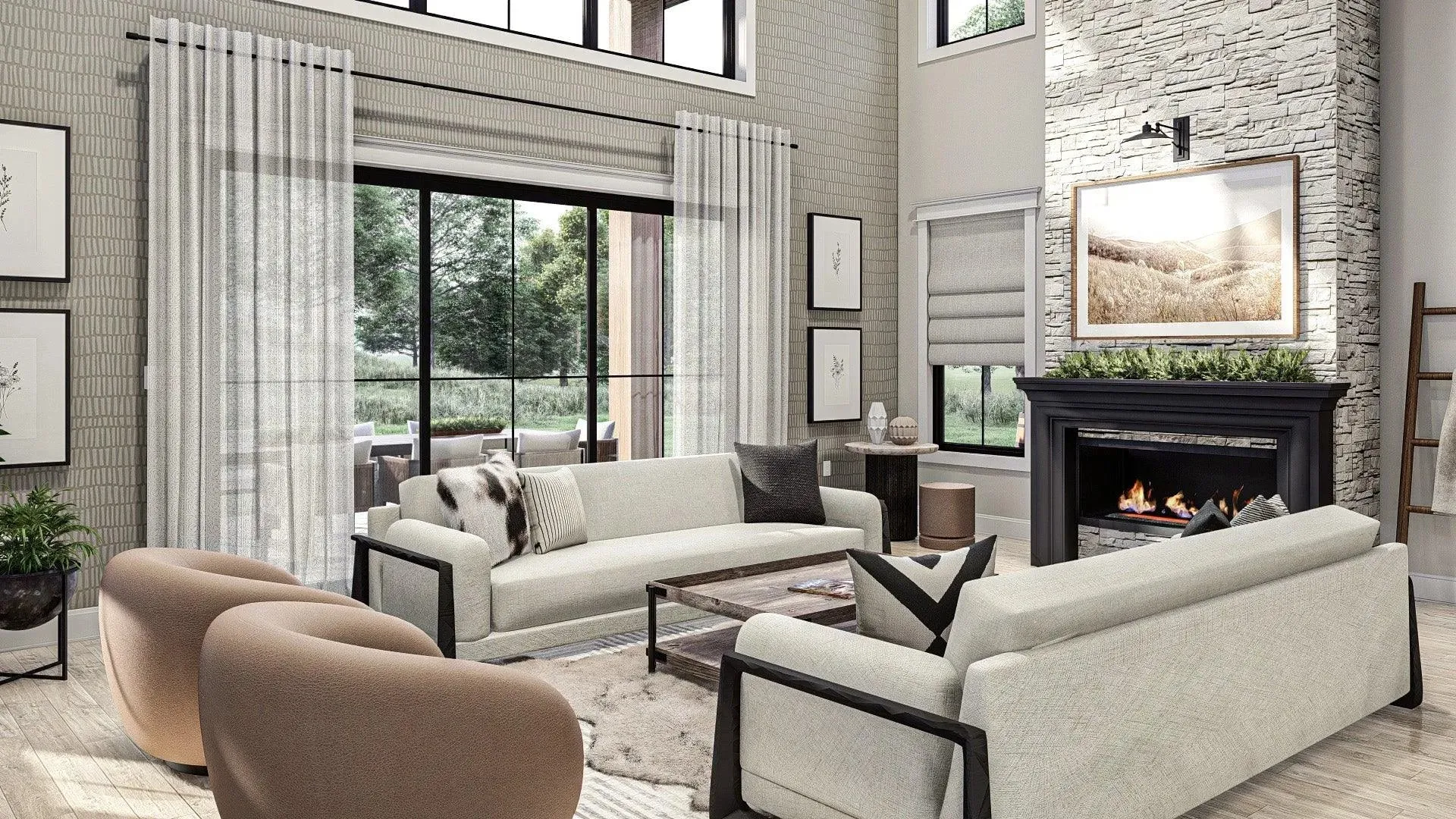 Elegant 4-Bedroom Home with Spacious Living Areas and Modern Amenities