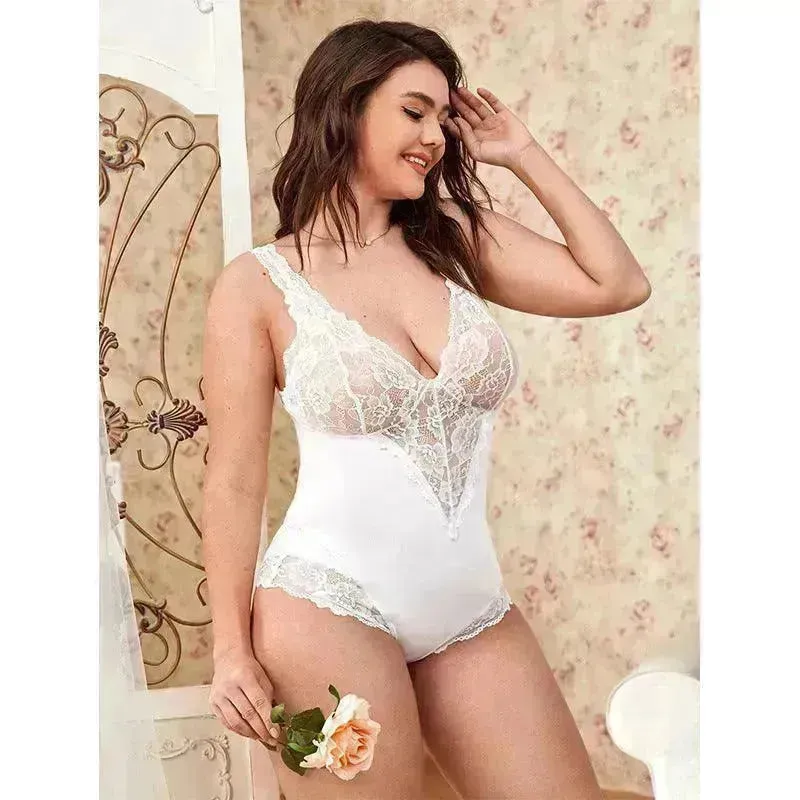 Erotic Lingerie Charming Lace Jumpsuit
