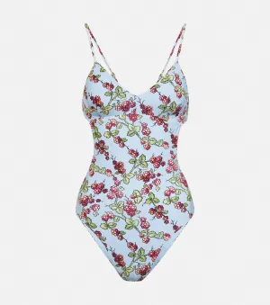 ETRO floral swimsuit, multi-colored
