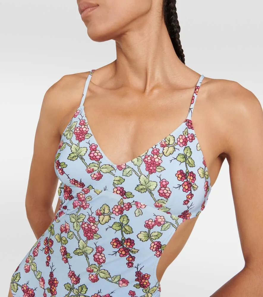 ETRO floral swimsuit, multi-colored
