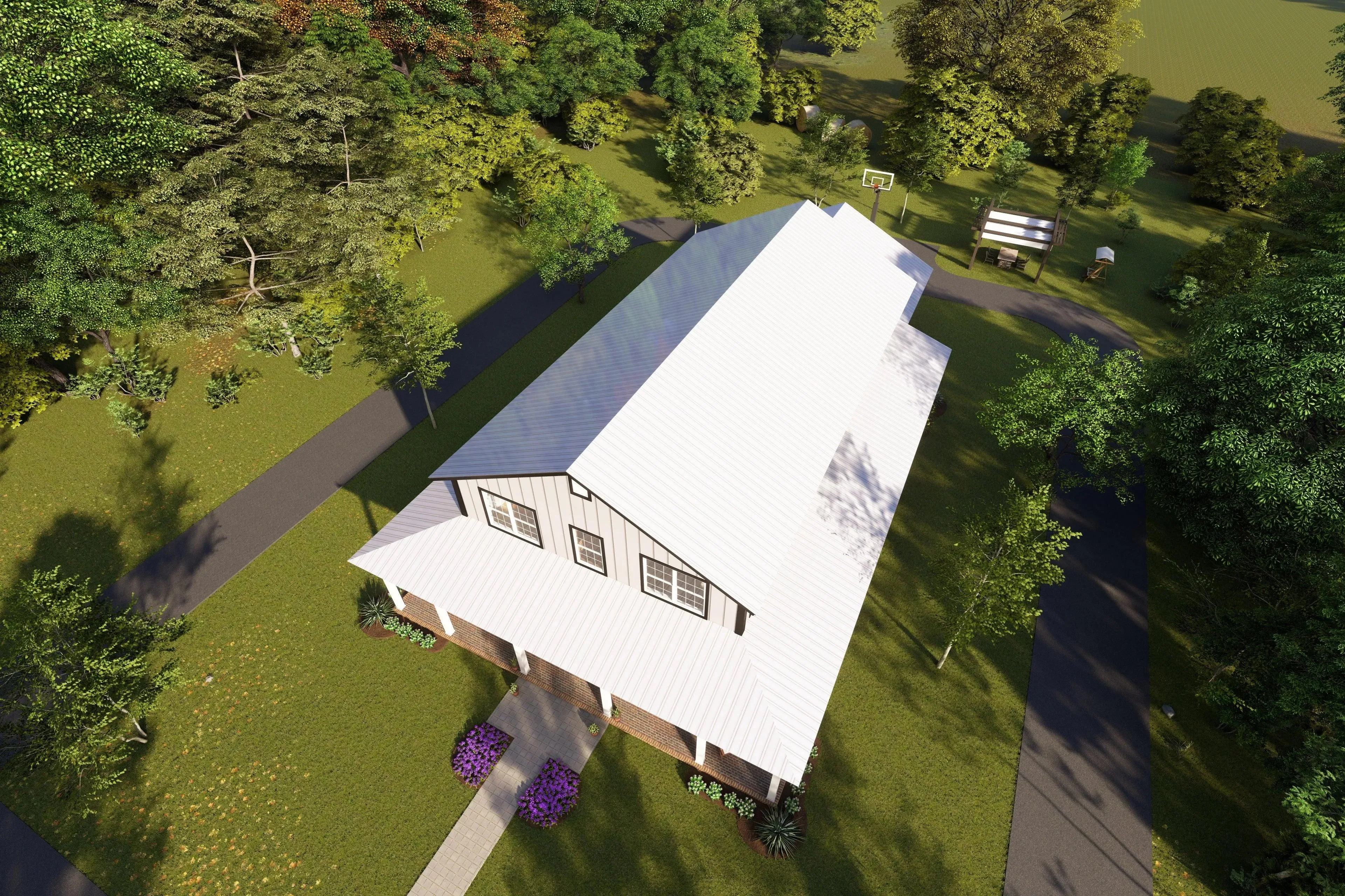 Experience Modern Living in This Spacious 4-Bedroom Barndominium Style Home