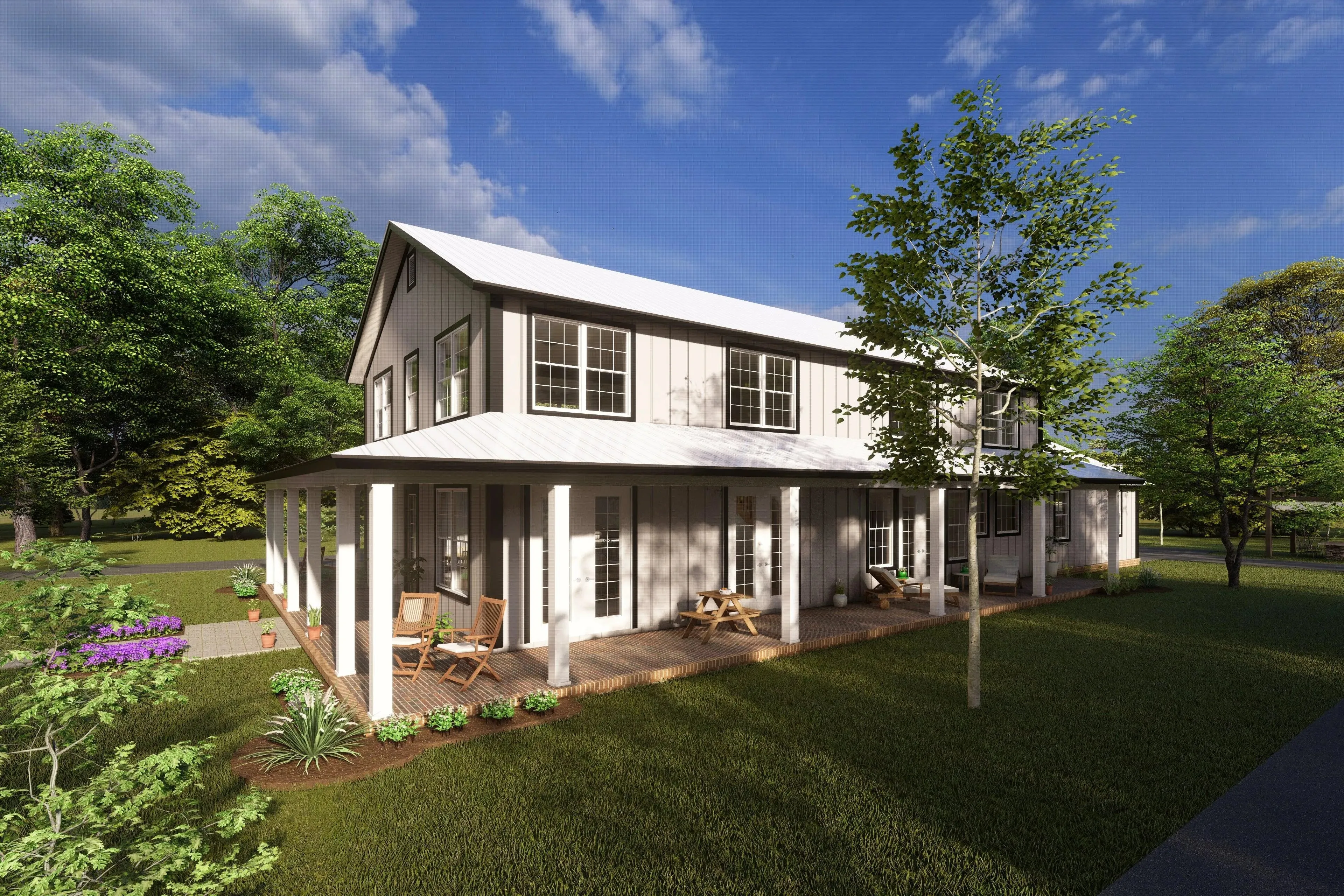 Experience Modern Living in This Spacious 4-Bedroom Barndominium Style Home