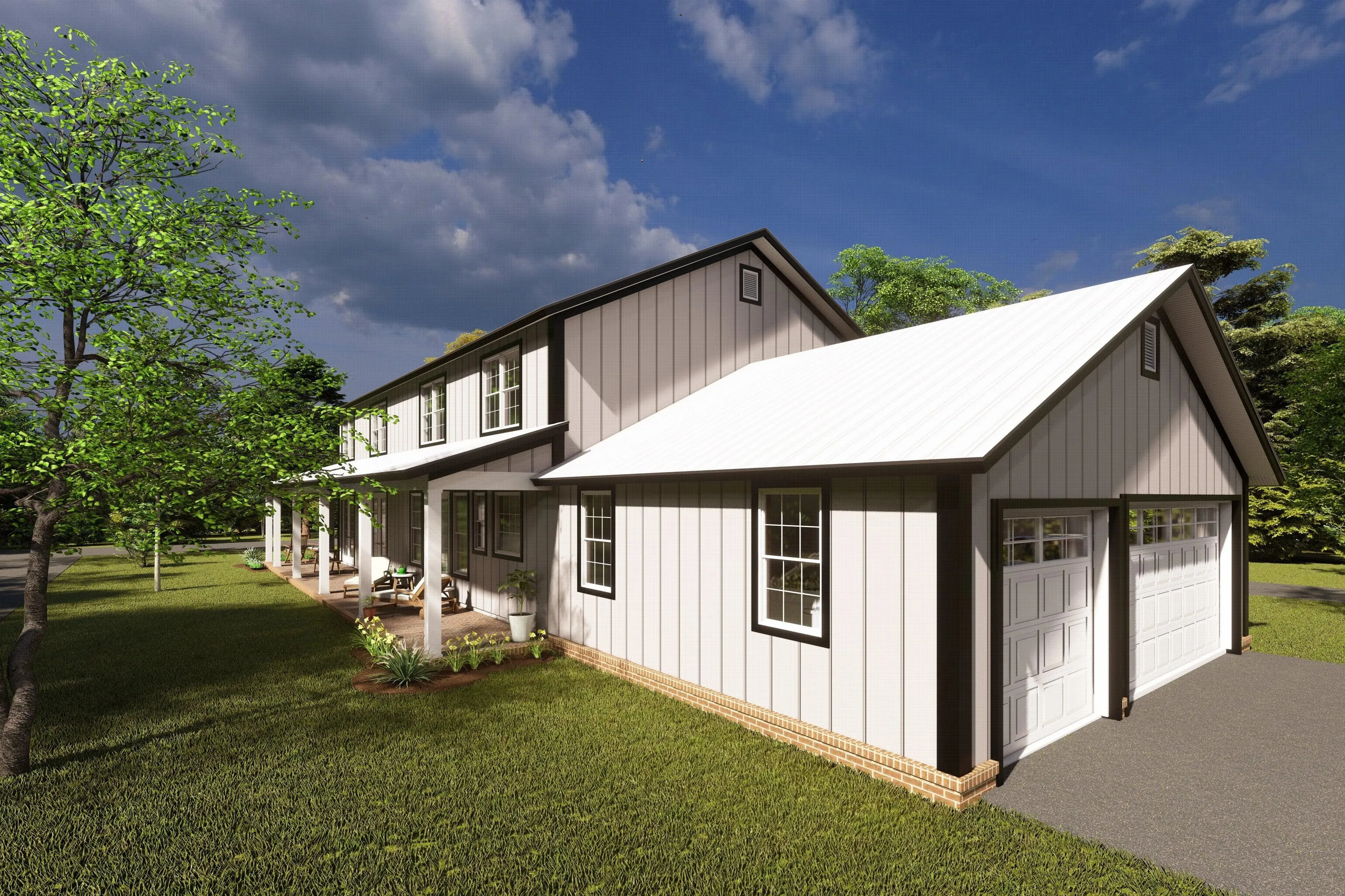 Experience Modern Living in This Spacious 4-Bedroom Barndominium Style Home