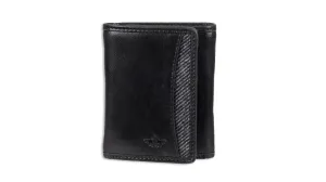 Extra Capacity Trifold Herringbone Wallet