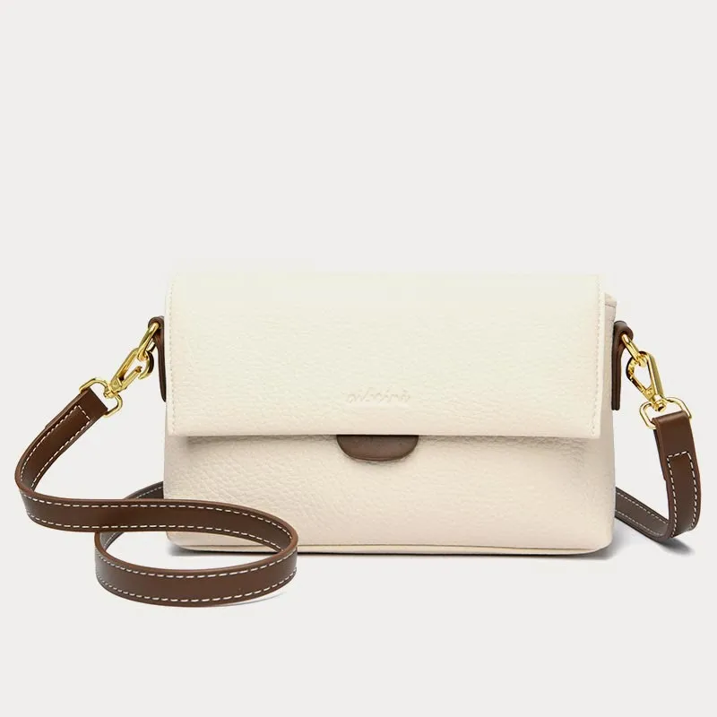 Faux Leather Crossbody Cell Phone Purse with 2 Shoulder Strap