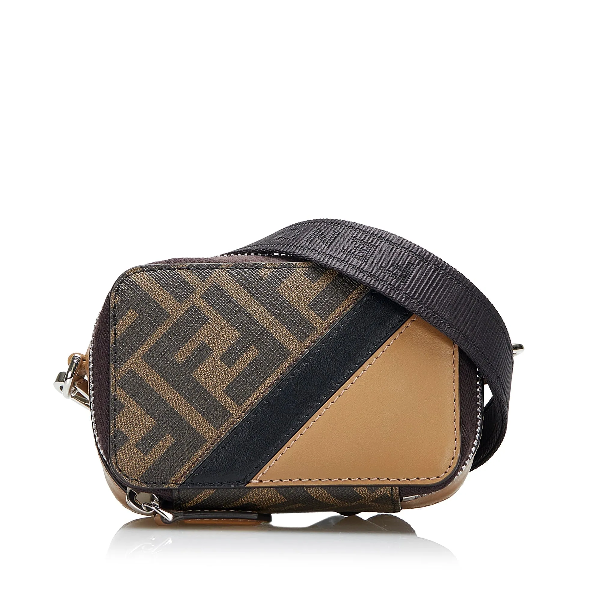 Fendi FF Zucca Camera Bag Brown