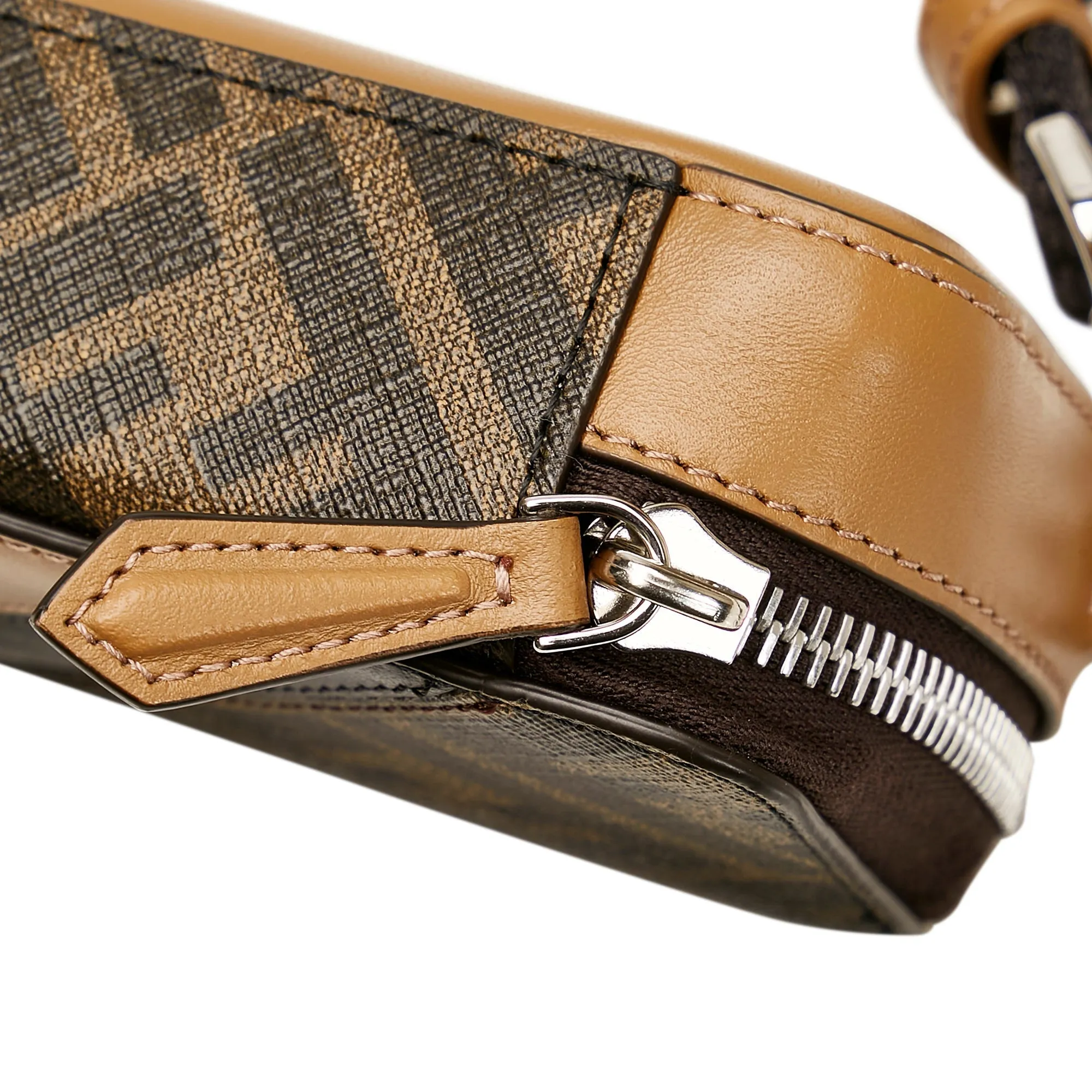 Fendi FF Zucca Camera Bag Brown