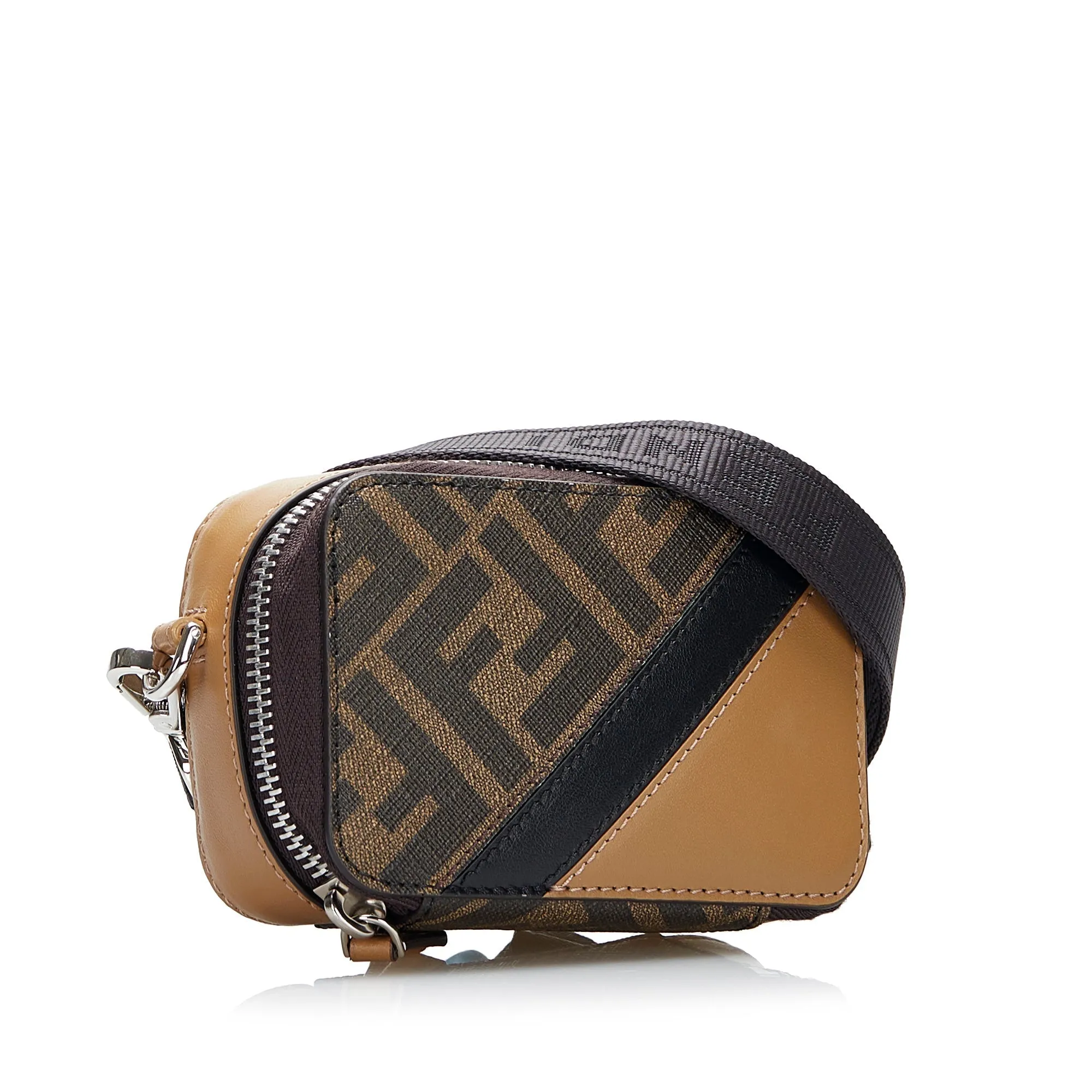 Fendi FF Zucca Camera Bag Brown