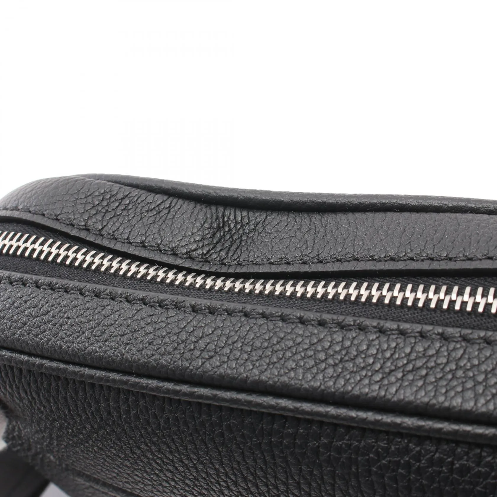 Fendi Leather Camera Case Embossed Logo Shoulder Bag