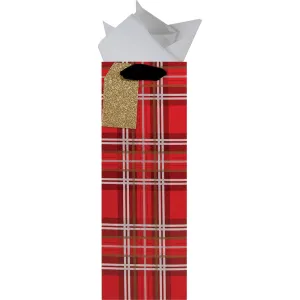 Festive Flannel Bottle Bag