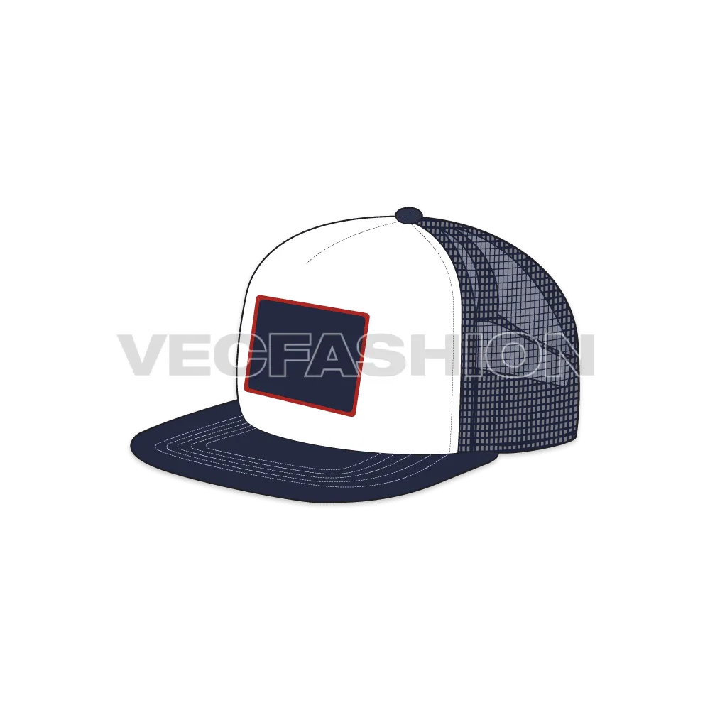 Flat Brim Trucker Hat