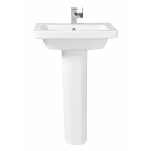Frontline White Resort Full Pedestal Basin