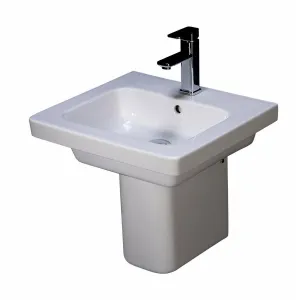 Frontline White Resort Semi-Pedestal Basin