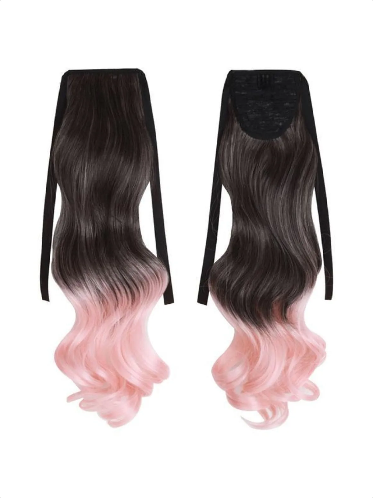 Girls Multi-Colored Detachable Ponytail Hair Extensions