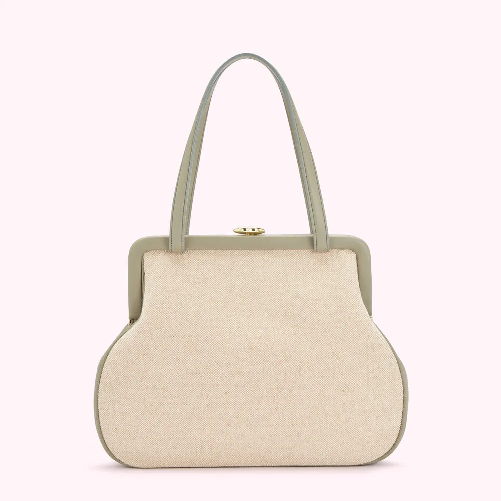 GRANITE FLORAL BLOOMS EVIE HANDBAG