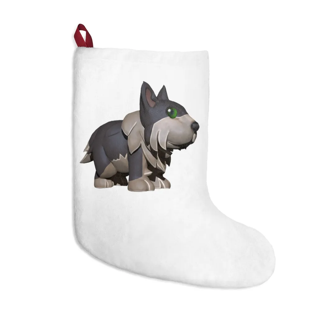 Grey Dog Christmas Stockings