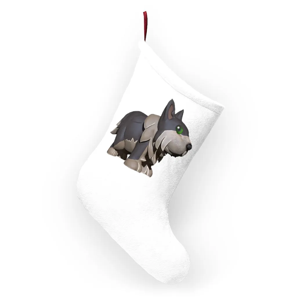 Grey Dog Christmas Stockings