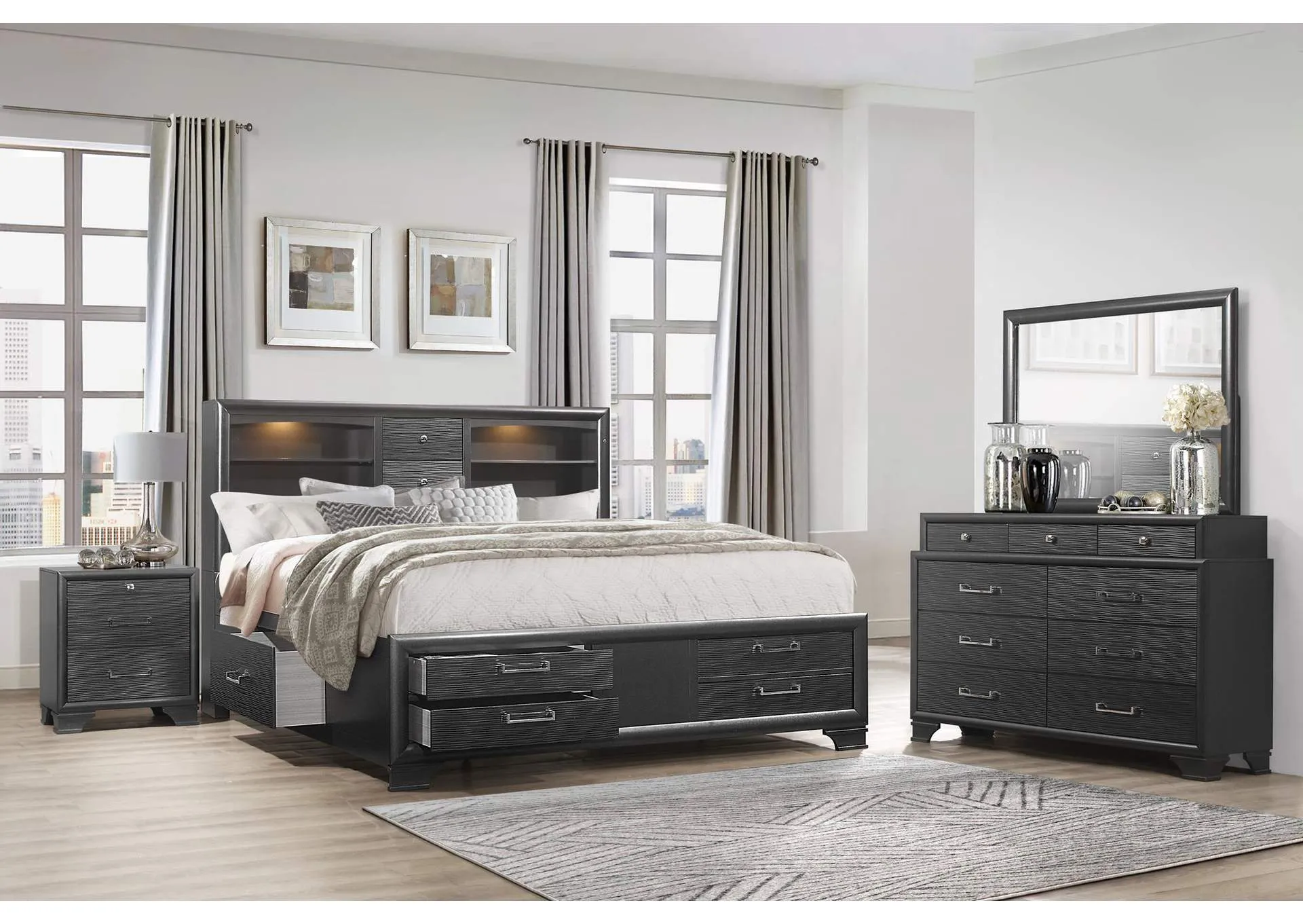Grey Jordyn Full Bed