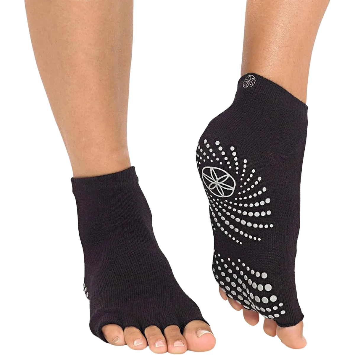 Grippy Toeless Yoga Socks 2-PK