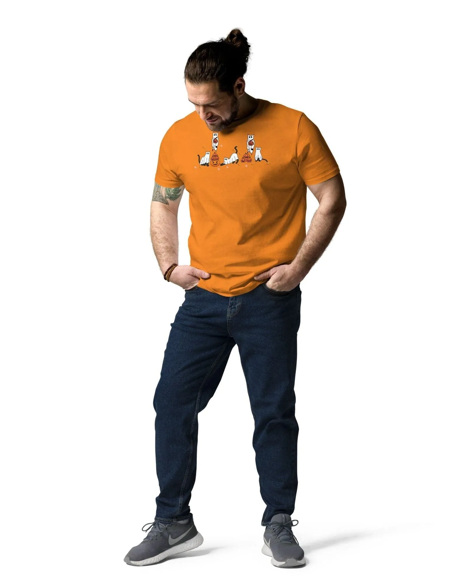 Halloween Shirt: Charming Cat Hosts