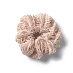 Halo Luxe Alice Mesh Scrunchie - Oatmeal