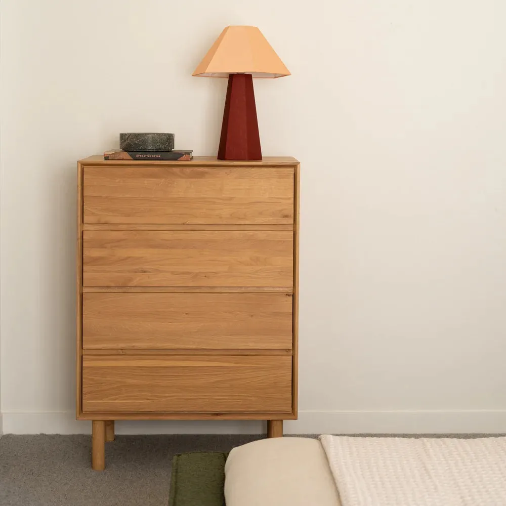 Harmony 4 Drawer Chest - Oak