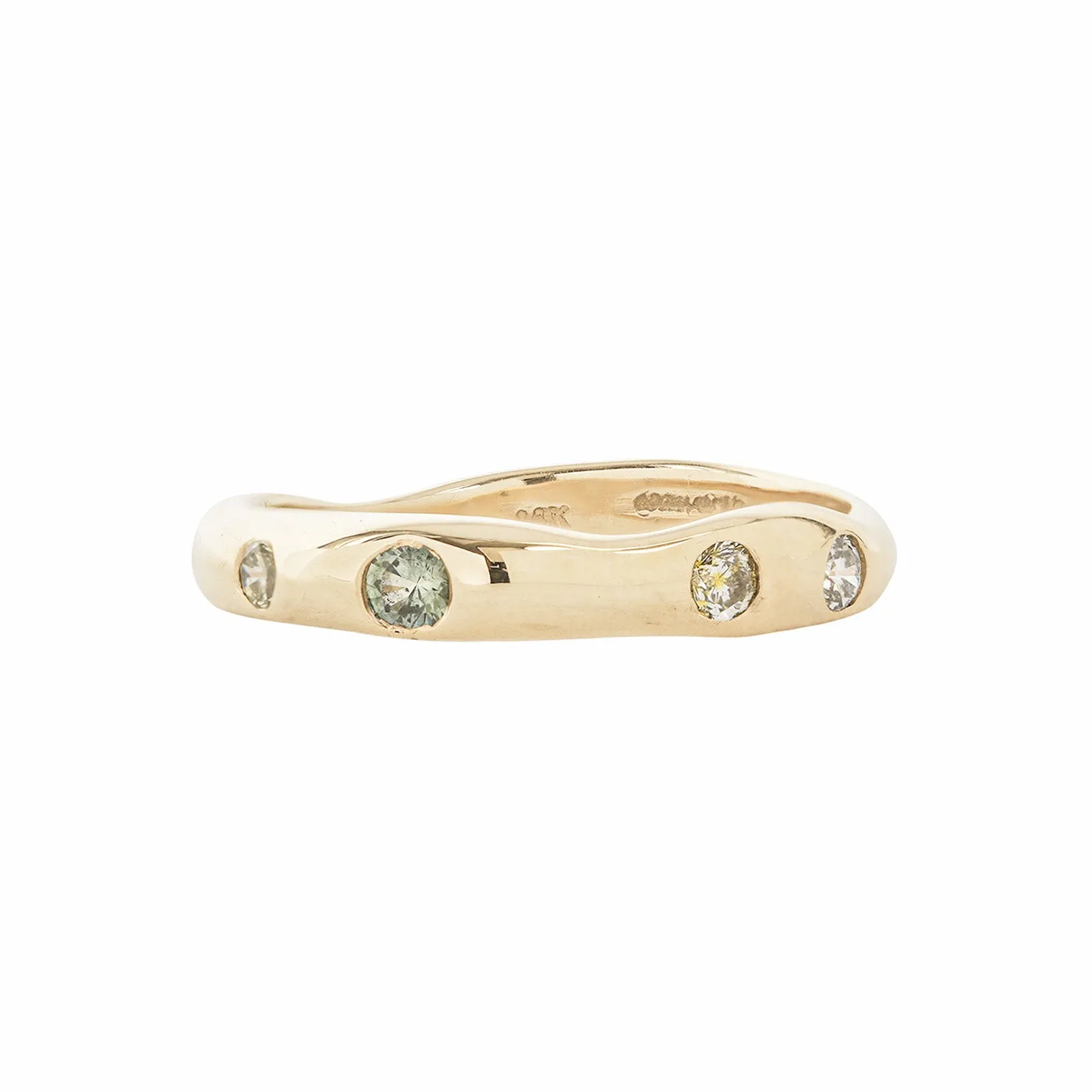 HART RING / GOLD & MULTI-COLORED DIAMONDS