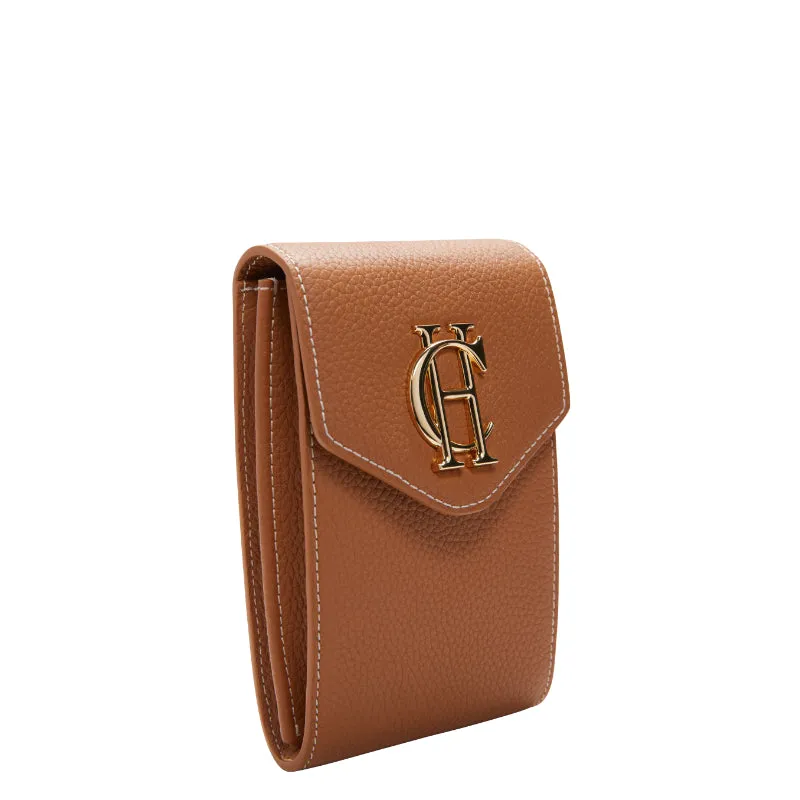 Holland Cooper Knightsbridge Ladies Phone Pouch Bag - Tan Gold