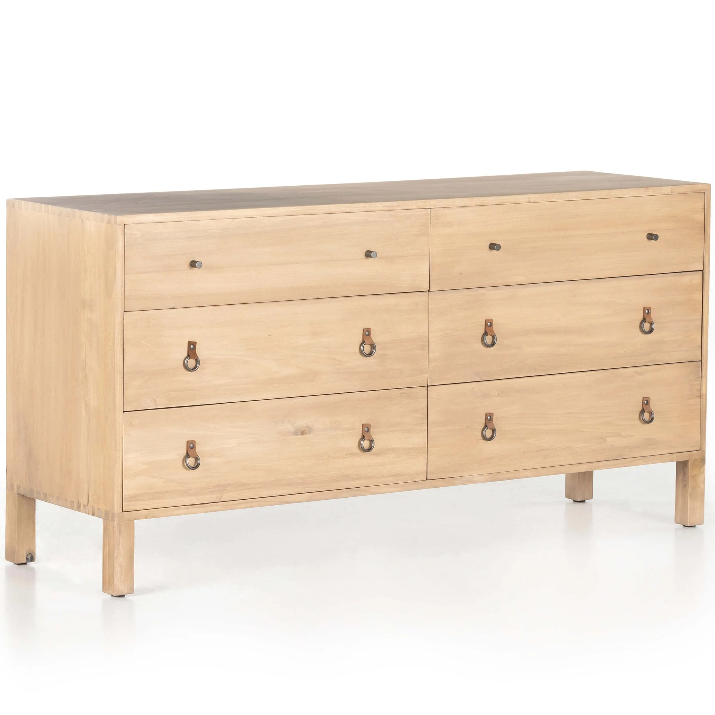 Isador 6 Drawer Dresser, Dry Wash Poplar