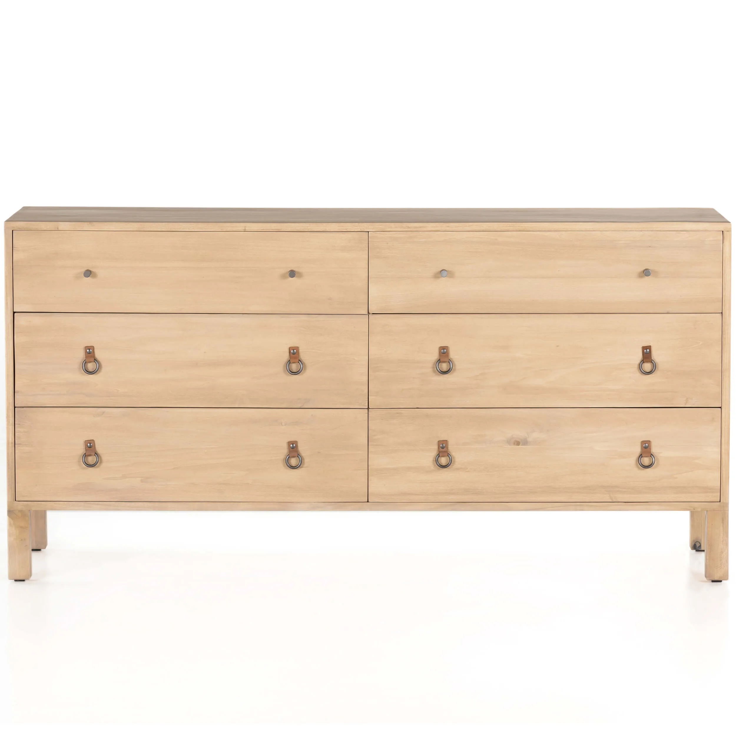 Isador 6 Drawer Dresser, Dry Wash Poplar