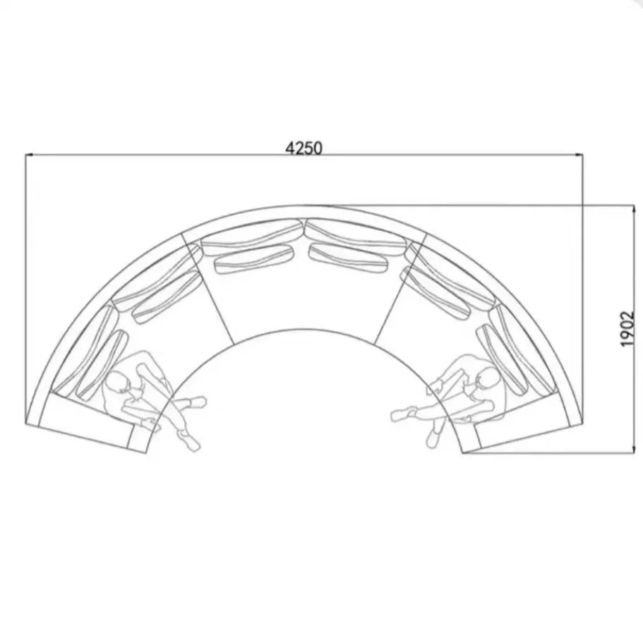 Italian Extra Large Curve Light Luxury Sofa For Living Room