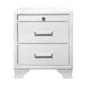 Jordyn White Nightstand - Classic White Accent